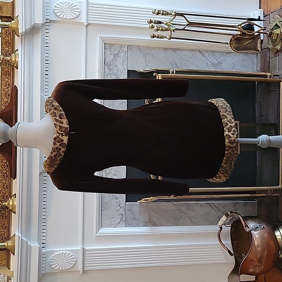 Vintage Xanadu Velvet Dress - Picture 6 of 8